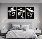 Elegant Black and White Woman Portrait Canvas Art