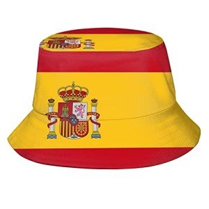 Cute Spain Flag Bucket Hat for Summer Fun