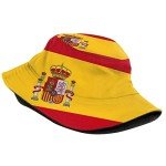 Cute Spain Flag Bucket Hat for Summer Fun