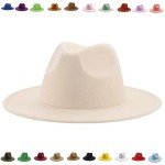 Stylish Women's Camel Panama Fedora Hat
