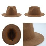 Stylish Women's Camel Panama Fedora Hat