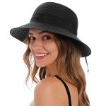 Stylish Black Wide Brim Sun Hat for Women