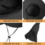 Stylish Black Wide Brim Sun Hat for Women