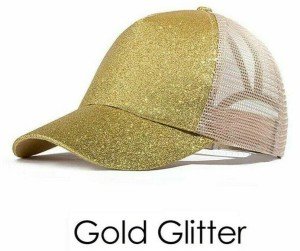 Glitter Mesh Cap for Ponytails & Buns - 6 Colors