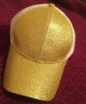 Glitter Mesh Cap for Ponytails & Buns - 6 Colors