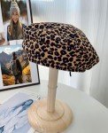 Trendy Animal Print Beret Hat for Women