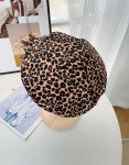 Trendy Animal Print Beret Hat for Women