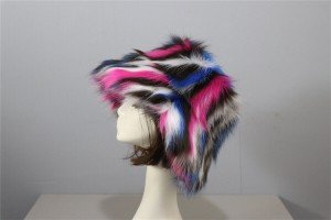 Trendy Faux Fur Bucket Hat for Women