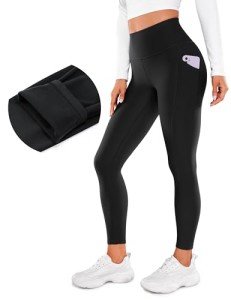 Women's Thermal Fleece Lined Leggings with Pockets