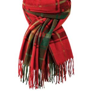 Elegant Plaid Winter Scarf for Women