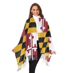 Maryland Flag Women's Cashmere Feel Scarf