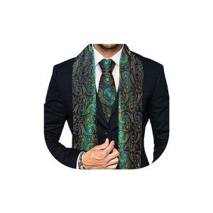 YOHOWA Silk Scarf Necktie Set for Everyone
