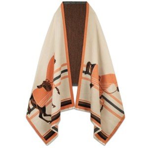 Cozy Plaid Wool Tie Scarf for Women