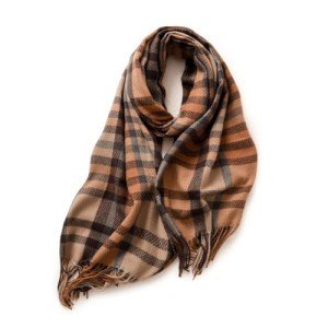 Women's Soft Warm Plaid Cashmere Feel Scarf