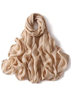 Elegant Nude Viscose Hijab Scarf for Women