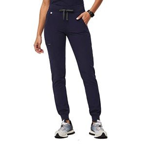 Navy Jogger Style Scrub Pants for Women