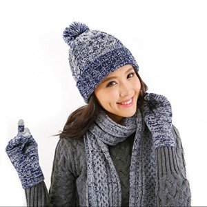 Cozy Women's Winter Hat, Gloves & Scarf Set