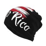 Puerto Rico Flag Slouchy Beanie Hat & Scarf