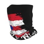 Puerto Rico Flag Slouchy Beanie Hat & Scarf