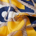 WUZININGLE 100% Mulberry Silk Scarf - Yellow