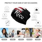 Puerto Rico Flag Slouchy Beanie Hat & Scarf