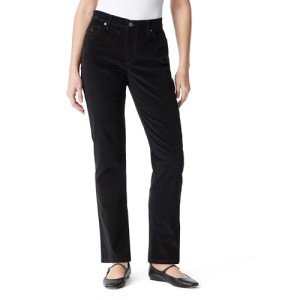 Gloria Vanderbilt Women's Amanda High Rise Black Pants