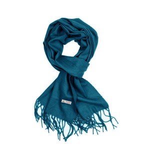 Teal Blue Soft Winter Scarf for Women