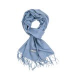 Denim Blue Long Soft Winter Scarf for Women