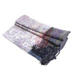 Vintage Rainbow Paisley Pashmina Scarf for Women