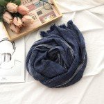 Chic Striped Linen Scarf for Women