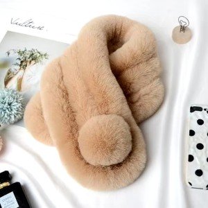 Cozy Rabbit Fur Scarf for Women