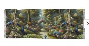 Lightweight Floral Scarf for Women - All Season