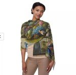 Lightweight Floral Scarf for Women - All Season