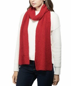 Red Sparkly Knit Scarf by Style & Co