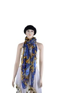 Colorful Patterned Rope Chain Fashion Scarf for Women