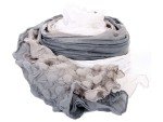 Tri-Tone Crinkled Polyester Scarf for Women