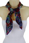 Floral Silk Fashion Scarf for Women