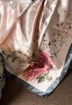 Pink Floral Women's Scarf - 35" x 35