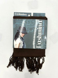 Blue Star Pashmina Scarf with Fringe Details