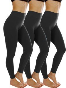 3-Pack Women's Fleece-Lined Thermal Leggings