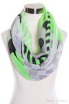 Triangle Print Infinity Scarf for Women