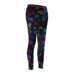 Rainbow Heart Print Women's Leggings