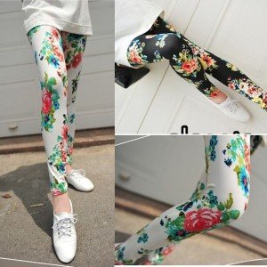 Floral Print Stretchy Slim Women's Leggings