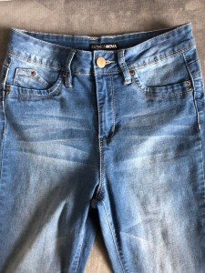 Fashion Nova Stretchy Blue Jeans Leggings, Size 7
