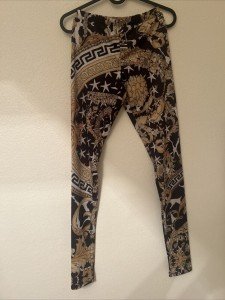 Yellow Printed Women's Leggings - Size Small