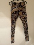 Yellow Printed Women's Leggings - Size Small