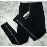 Tricotto Women's Black Zipper Leggings Size S