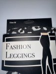 Black and White Spandex Fashion Leggings for Women