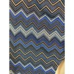 Blue Printed Straight Leg Ankle Fashion Leggings