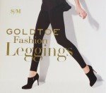 Goldtoe Women's Gray Striped Fashion Leggings, Small